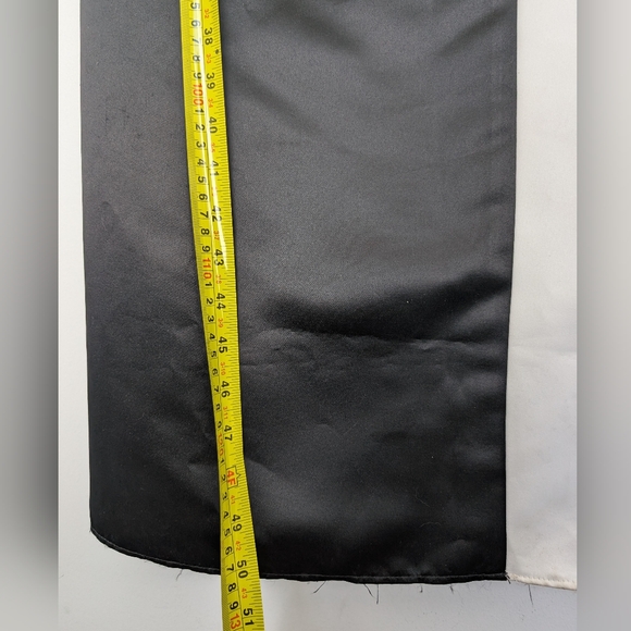 Vintage Jessica McClintok For Gunne Sax Black White Strapless Formal Gown Sz 3/4 - Picture 11 of 16